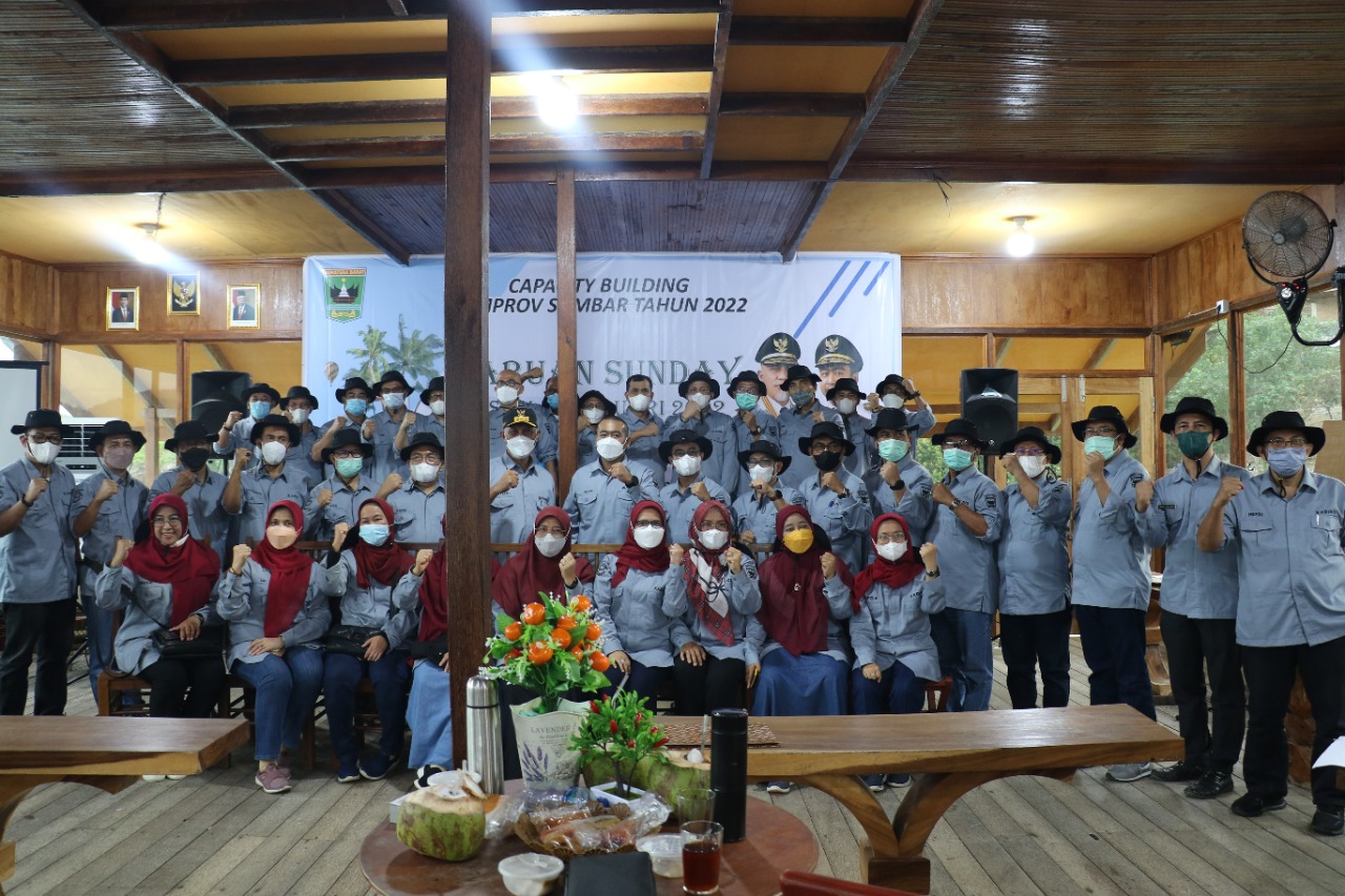 Gubernur, Wakil Gubernur Sumbar, bersama semua Kepala OPD pemprov Sumbar, Sabtu (12/2/2022) di Padang.